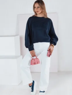 Spodnie Damskie|Jeansy Damskie>Dstreet Spodnie damskie jeansowe baggy LUXEFLOW białe UY2365