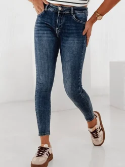 Spodnie Damskie|Jeansy Damskie>Dstreet Spodnie damskie jeansowe SLIMZOME niebieskie UY2196
