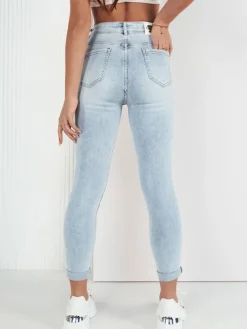 Jeansy Damskie>Dstreet Spodnie damskie jeansowe AGOST niebieskie UY1903