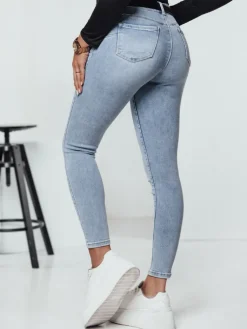 Jeansy Damskie>Dstreet Spodnie damskie jeansowe FITTYCHIC push up niebieskie UY2315