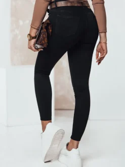 Jeansy Damskie>Dstreet Spodnie damskie jeansowe DENIMMEGA czarne UY2319