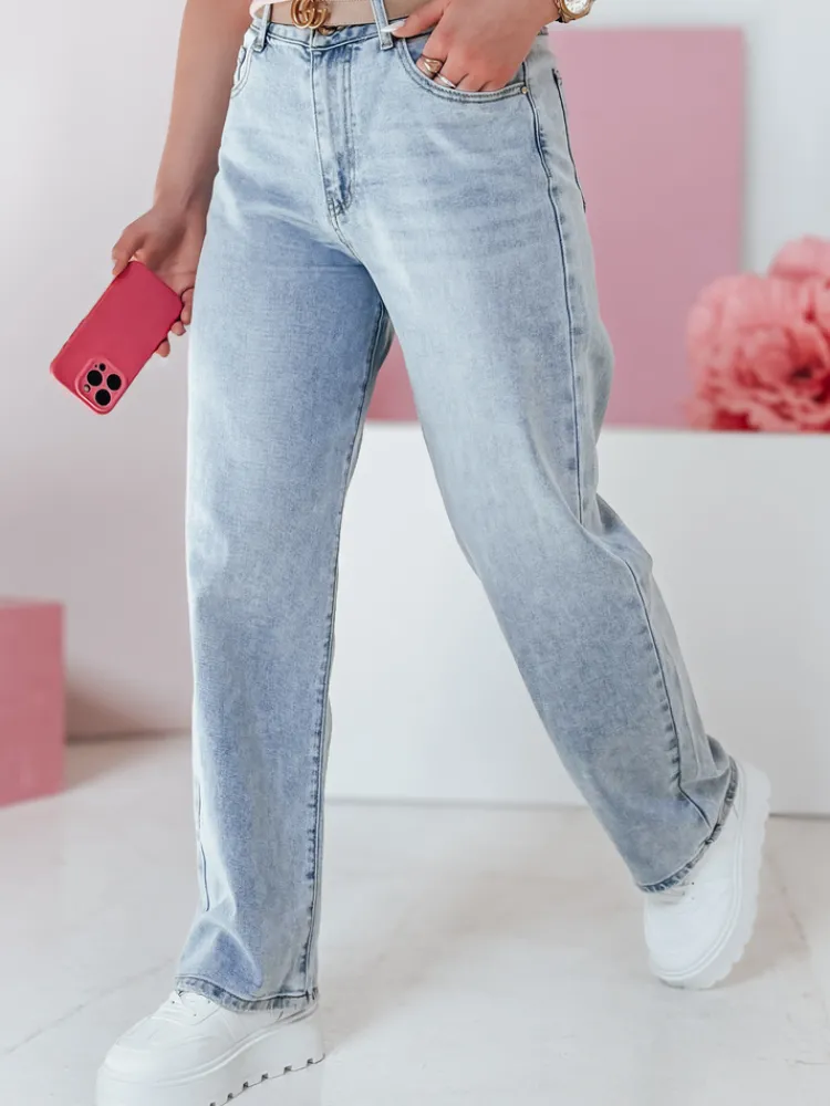 Jeansy Damskie|Spodnie Damskie>Dstreet Spodnie damskie jeansowe baggy VINSELF niebieskie UY2681