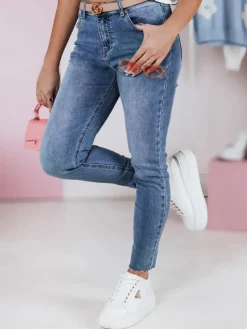 Jeansy Damskie>Dstreet Spodnie damskie jeansowe skinny MODENIM UY2382