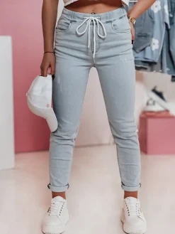 Jeansy Damskie>Dstreet Spodnie damskie jeansowe skinny MOONLIT UY2362