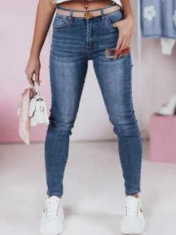 Jeansy Damskie>Dstreet Spodnie damskie jeansowe skinny JEANELA UY2386