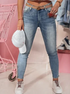 Jeansy Damskie>Dstreet Spodnie damskie jeansowe damskie skinny DENZEL UY2378