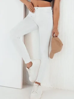 Jeansy Damskie>Dstreet Spodnie damskie jeansowe MOLANO białe UY1977