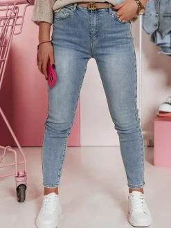 Jeansy Damskie>Dstreet Spodnie damskie jeansowe skinny LIMORE UY2348