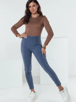 Jeansy Damskie>Dstreet Spodnie damskie LUXTILIO wysoki stan niebieskie UY2248