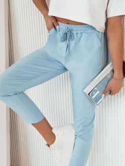 Spodnie Damskie>Dstreet Spodnie damskie materiałowe TOVAS niebieskie UY1997