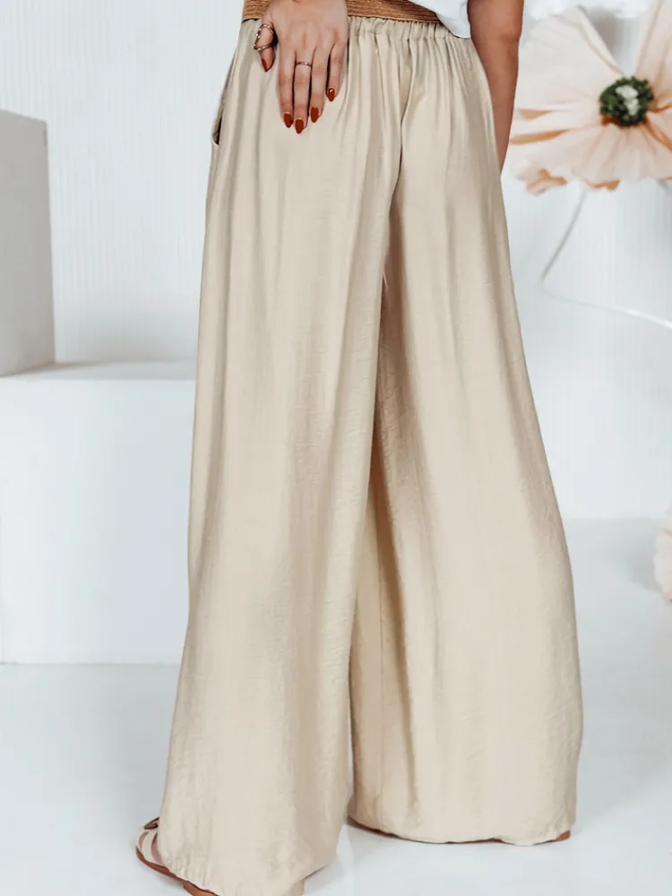 Spodnie Damskie>Dstreet Spodnie damskie MIRELOU beżowe UY2716