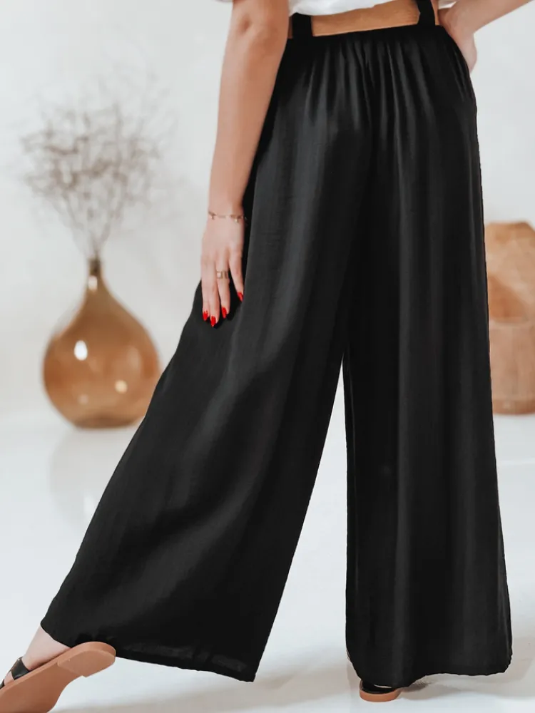 Spodnie Damskie>Dstreet Spodnie damskie MIRELOU czarne UY2715