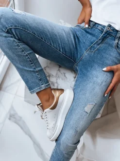 Jeansy Damskie>Dstreet Spodnie damskie MOVE ON niebieskie UY1392