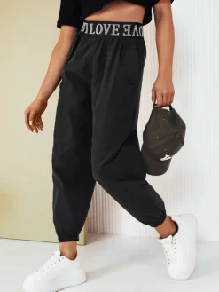 Spodnie Damskie>Dstreet Spodnie damskie SORLIN czarne UY2016