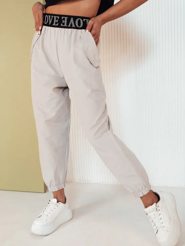 Spodnie Damskie>Dstreet Spodnie damskie SORLIN szare UY2017