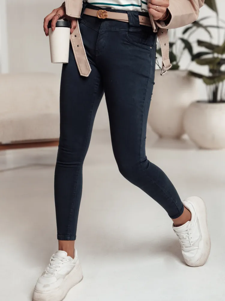 Jeansy Damskie>Dstreet Spodnie damskie STYLELIFT skinny jeans niebieskie UY2201