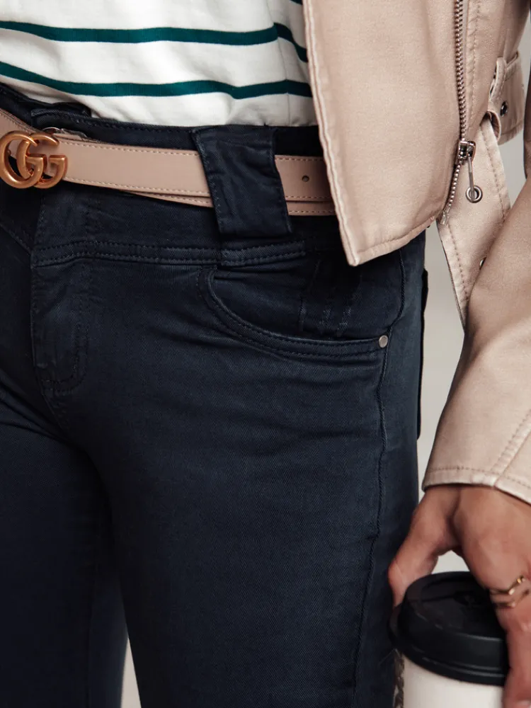 Jeansy Damskie>Dstreet Spodnie damskie STYLELIFT skinny jeans niebieskie UY2201