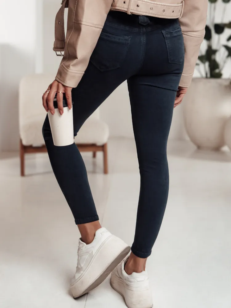 Jeansy Damskie>Dstreet Spodnie damskie STYLELIFT skinny jeans niebieskie UY2201
