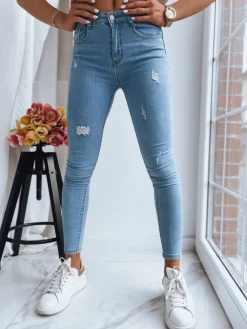 Jeansy Damskie>Dstreet Spodnie damskie THAT ONE niebieskie UY1396