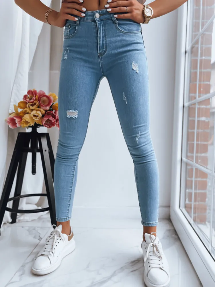 Jeansy Damskie>Dstreet Spodnie damskie THAT ONE niebieskie UY1396