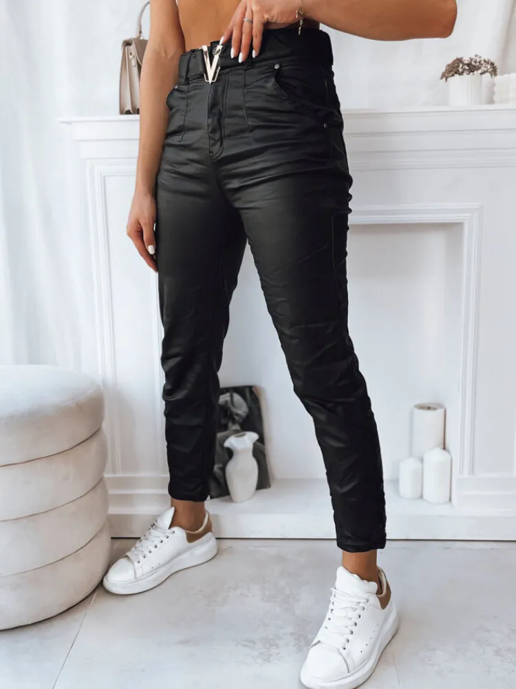 Spodnie Damskie>Dstreet Spodnie damskie VIOLA czarne UY1786