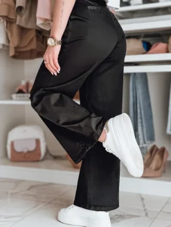 Spodnie Damskie>Dstreet Spodnie damskie wide leg MOBISKA czarne UY2621