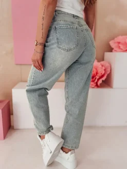 Spodnie Damskie|Jeansy Damskie>Dstreet Spodnie damskie wide leg jeansowe WIDENO niebieskie UY2492