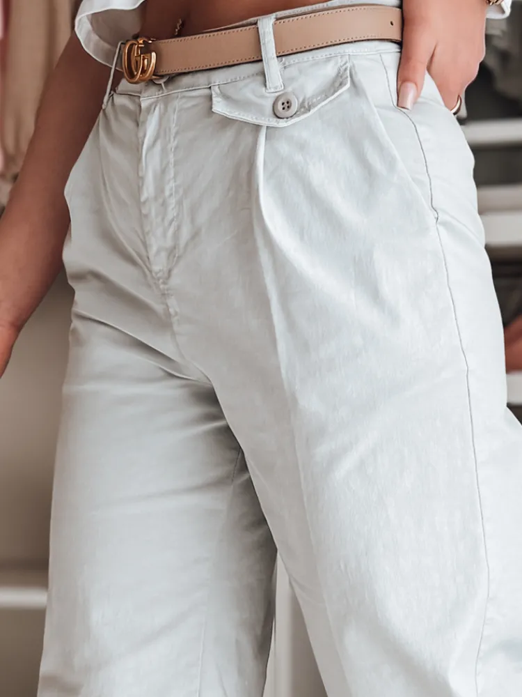 Spodnie Damskie>Dstreet Spodnie damskie wide leg MOBISKA błękitne UY2619