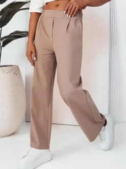 Spodnie Damskie>Dstreet Spodnie damskie wide leg RITES beżowe UY2007