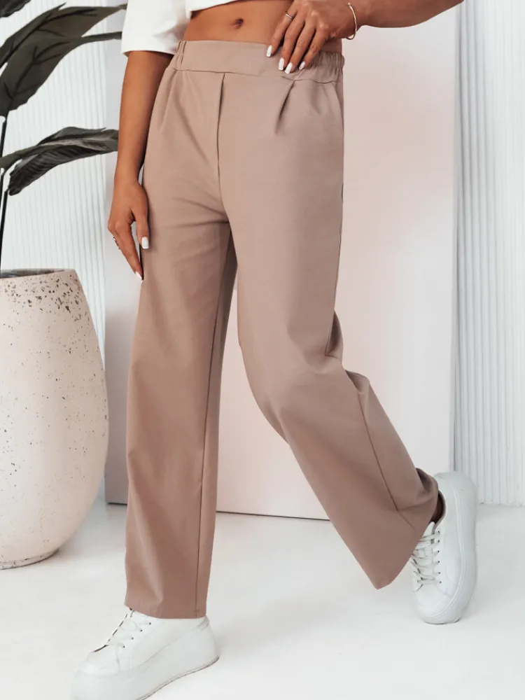 Spodnie Damskie>Dstreet Spodnie damskie wide leg RITES beżowe UY2007