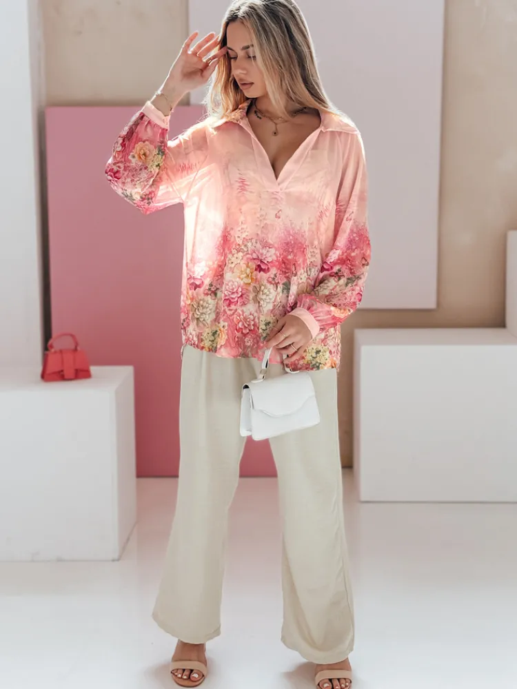 Spodnie Damskie>Dstreet Spodnie damskie wide leg MILLIVIO khaki UY2661