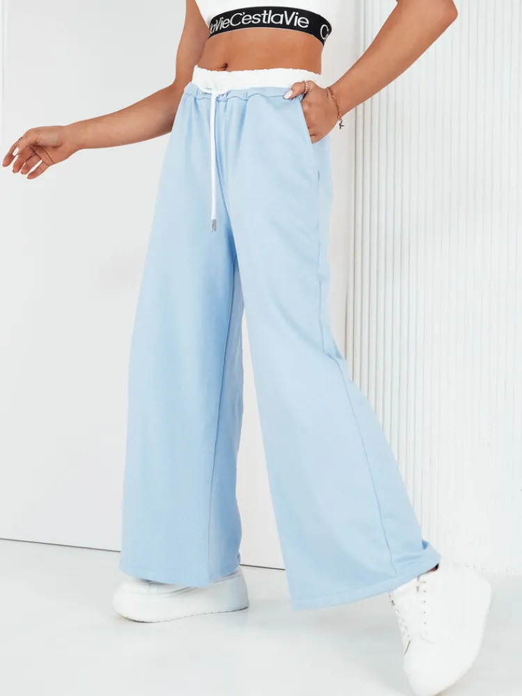 Spodnie Damskie>Dstreet Spodnie damskie wide leg VERES błękitne UY1958