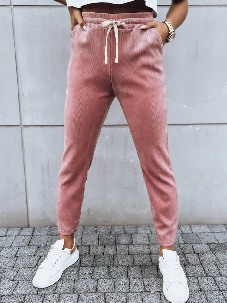 Spodnie Damskie>Dstreet Spodnie dresowe damskie ASTRO różowe UY1659