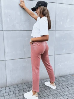 Spodnie Damskie>Dstreet Spodnie dresowe damskie ASTRO różowe UY1659