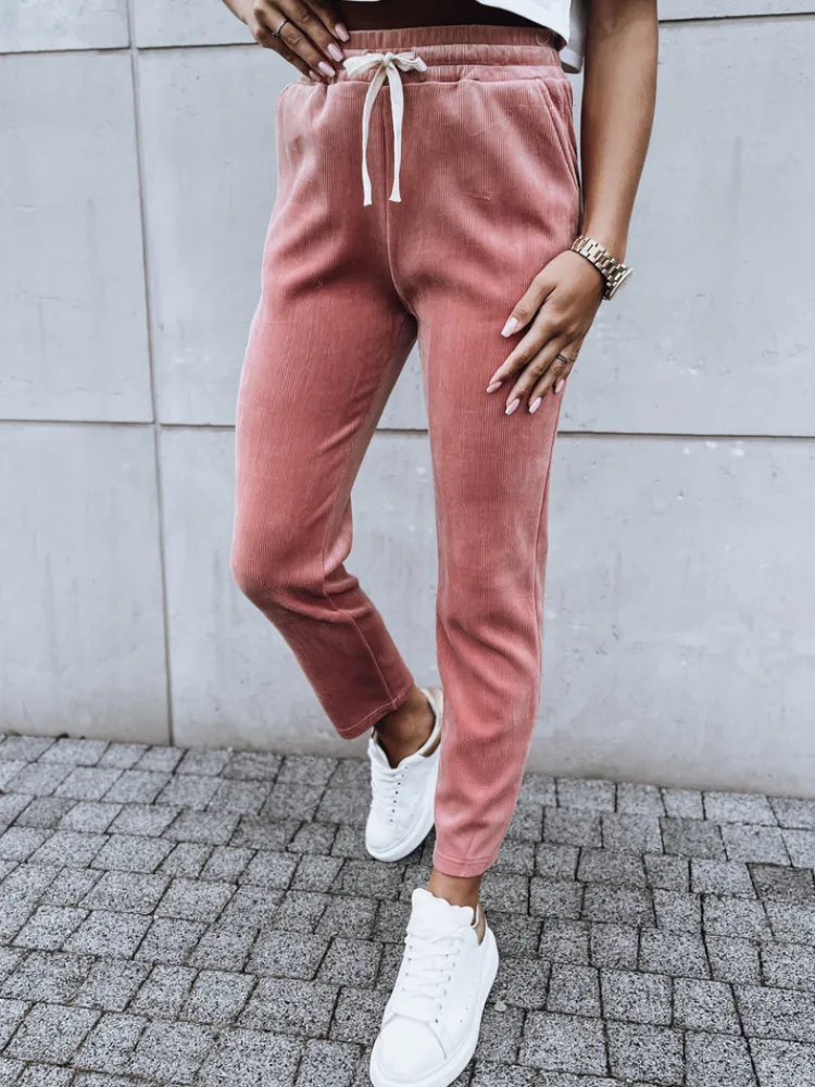 Spodnie Damskie>Dstreet Spodnie dresowe damskie ASTRO różowe UY1659