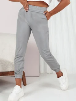 Spodnie Damskie>Dstreet Spodnie dresowe damskie FASHIONCORE szare UY2158