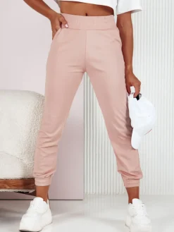 Spodnie Damskie>Dstreet Spodnie dresowe damskie FASHIONCORE różowe UY2160