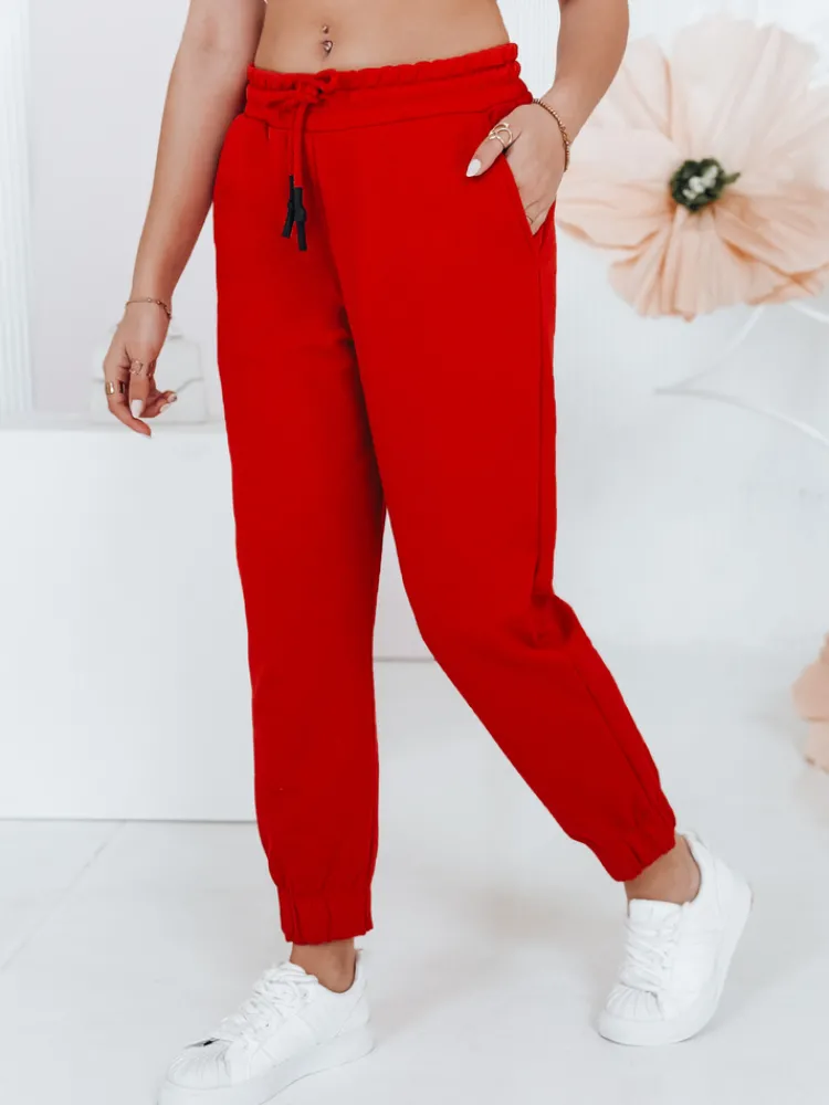 Spodnie Damskie>Dstreet Spodnie dresowe damskie MADMAX pomarańczowe UY1428