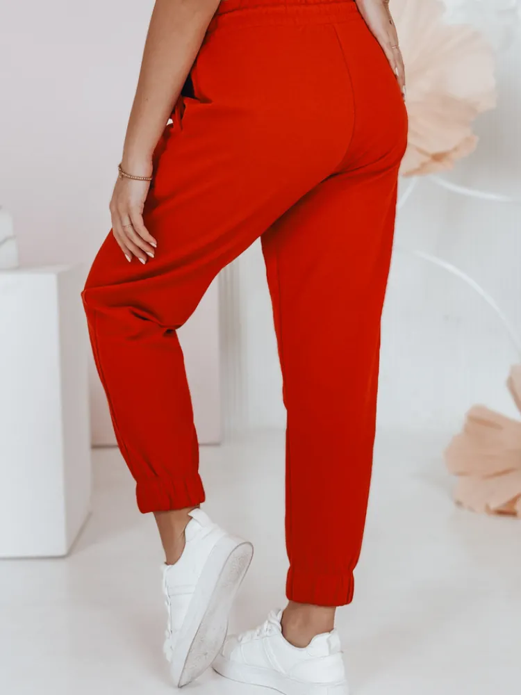 Spodnie Damskie>Dstreet Spodnie dresowe damskie MADMAX pomarańczowe UY1428