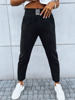 Spodnie Damskie>Dstreet Spodnie dresowe damskie PARROT czarne UY1762