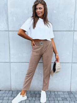 Spodnie Damskie>Dstreet Spodnie dresowe damskie PARROT khaki UY1764