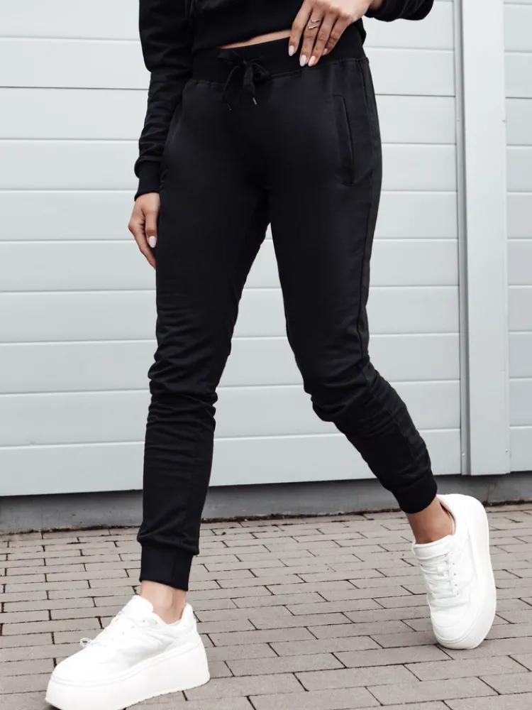 Spodnie Damskie>Dstreet Spodnie dresowe damskie RELAX MODE czarne UY2135