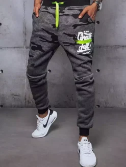 Spodnie Męskie>Dstreet Spodnie dresowe męskie antracytowe UX3447