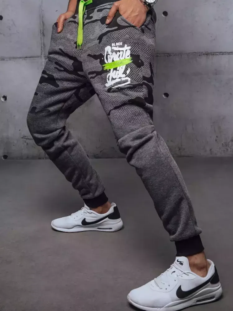 Spodnie Męskie>Dstreet Spodnie dresowe męskie antracytowe UX3447