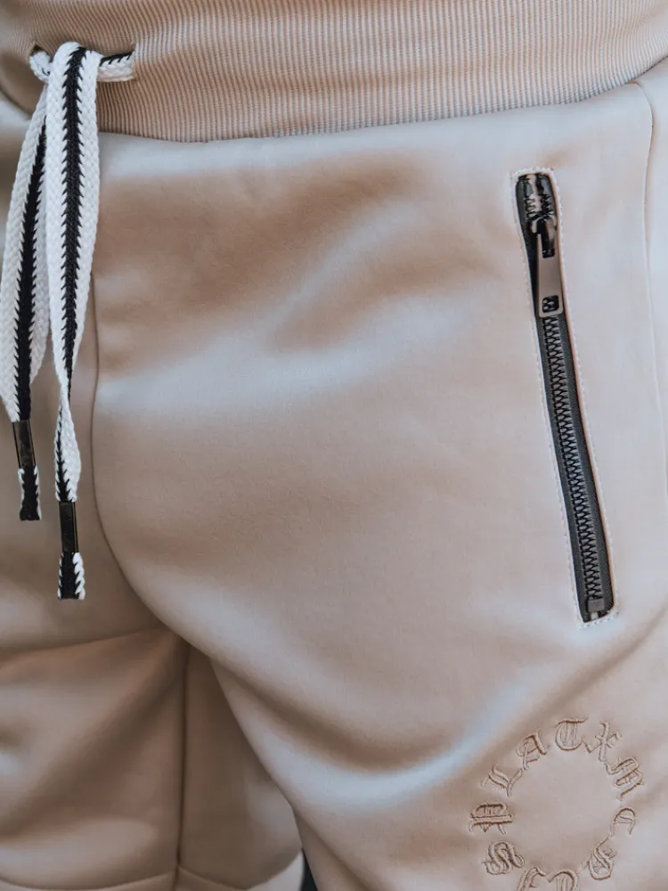 Spodnie Męskie>Dstreet Spodnie dresowe męskie beżowe UX4440