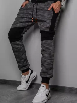 Spodnie Męskie>Dstreet Spodnie dresowe męskie ciemnoszare UX3023