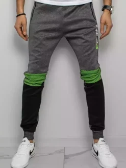 Spodnie Męskie>Dstreet Spodnie dresowe męskie jasnoszare UX3060