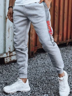 Spodnie Męskie>Dstreet Spodnie dresowe męskie szare UX4420