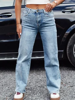 Spodnie Damskie|Jeansy Damskie>Dstreet Spodnie jeansowe damskie JEANFLOW baggy jasnoniebieskie UY2227