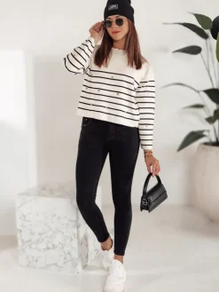 Jeansy Damskie>Dstreet Spodnie jeansowe damskie BLACKIN typu skinny czarne UY2221